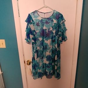 Calvin Klein Blue Floral Dress